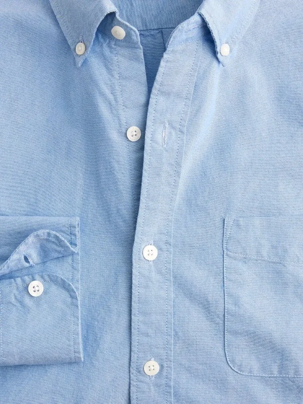 J Crew Classic-Fit Everyday Oxford Shirt Light Blue Cross Dye Medium NWT